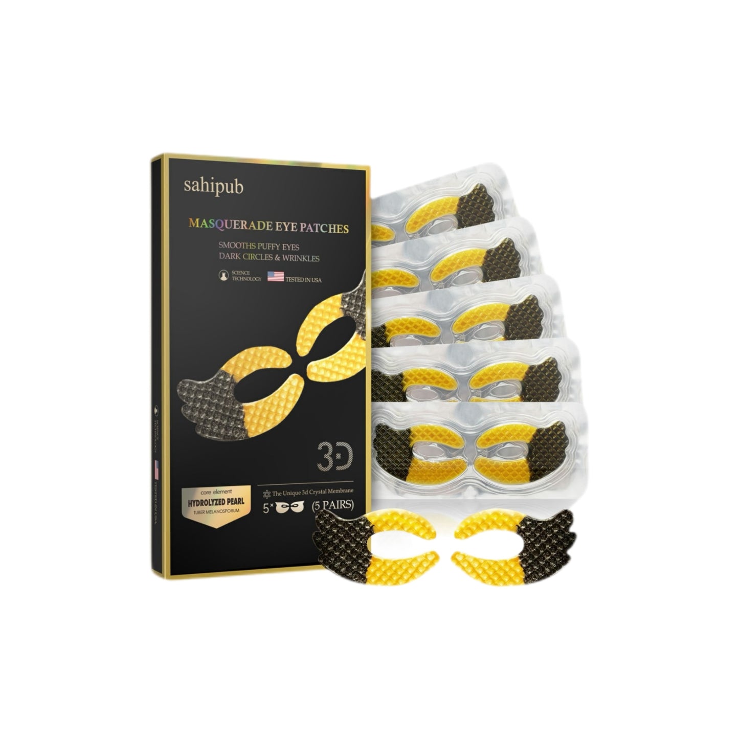 SAHIPUB Full Eye Coverage Eye Patches (1 boxes)